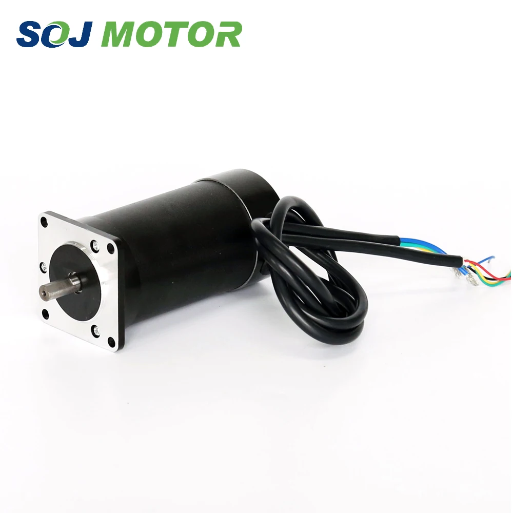 SOJMOTOR57mm 24V 105W бесщеточный двигатель постоянного тока 3 фазный 8mm круглый вал 57*57*95mm