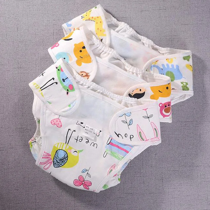 

Baby Diapers Reusable Diapers Panties Cloth for Children Training Panties Adjustable Size Washable Breathable Ecological Diaper