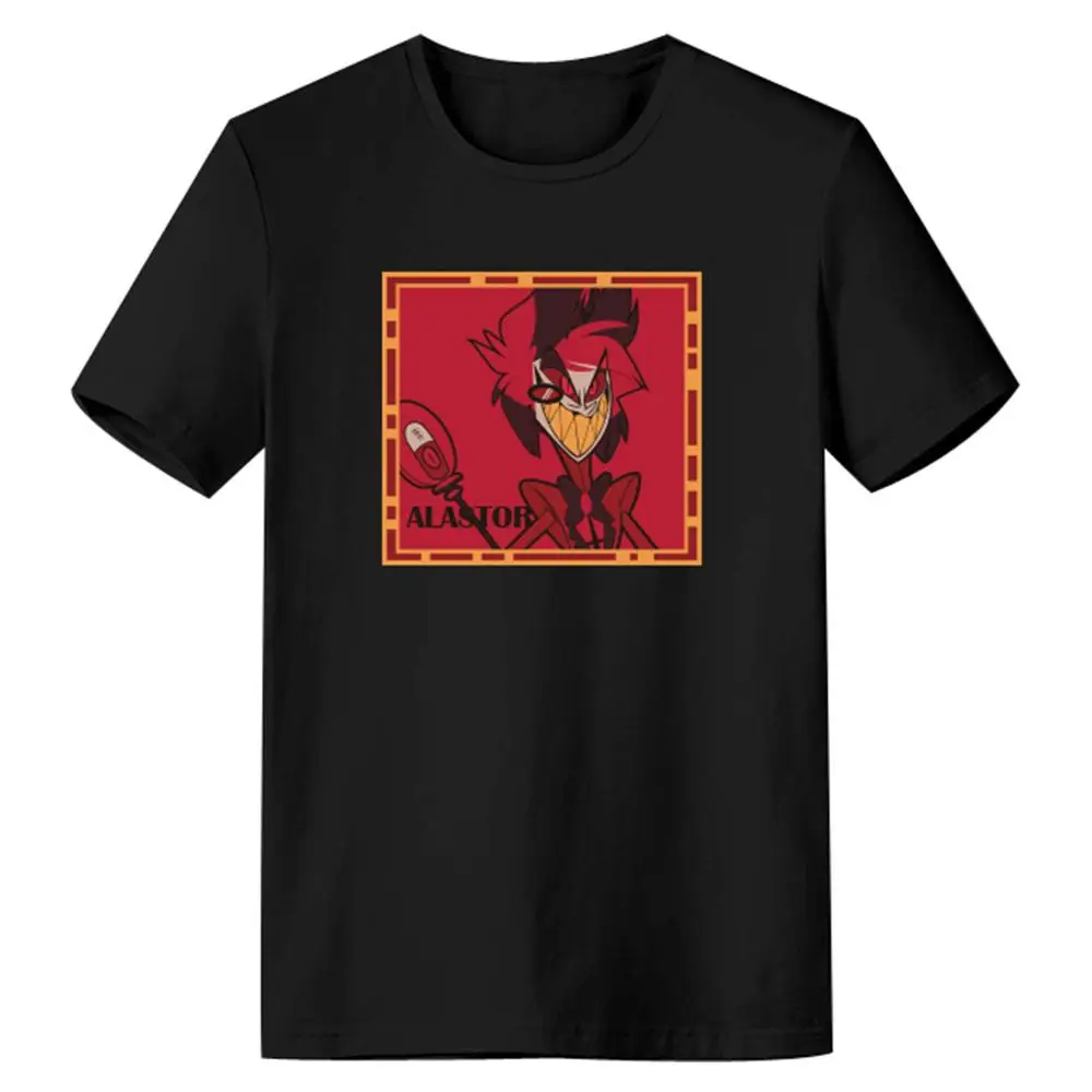 Животное Hazbin Косплей отель Аластора 3D принтом футболка для мужчин и женщин