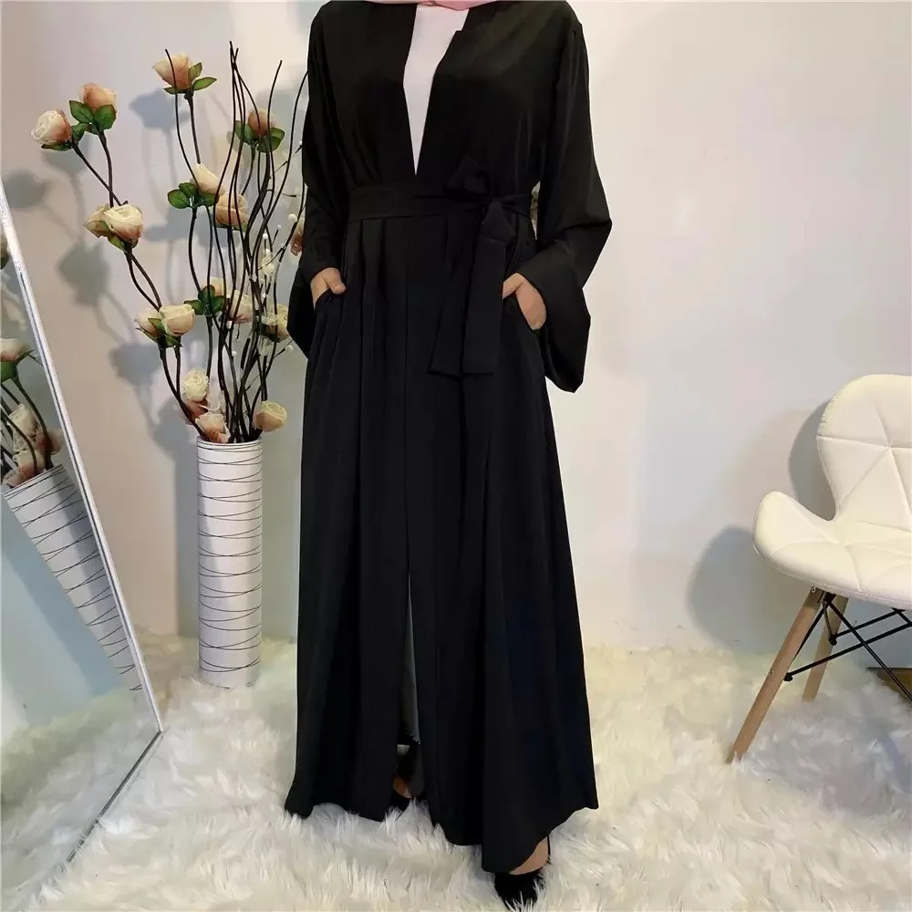 Kaftan Dubai Abaya Turkey Kimono Cardigan Islam Muslim Hijab Dress Jilbab Abayas For Women Robe Ete Caftan Islamic ClothingS556
