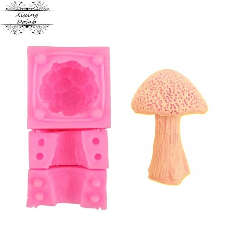 Силиконовая Мягкая форма 3D в форме маленького гриба для украшения сладостей
