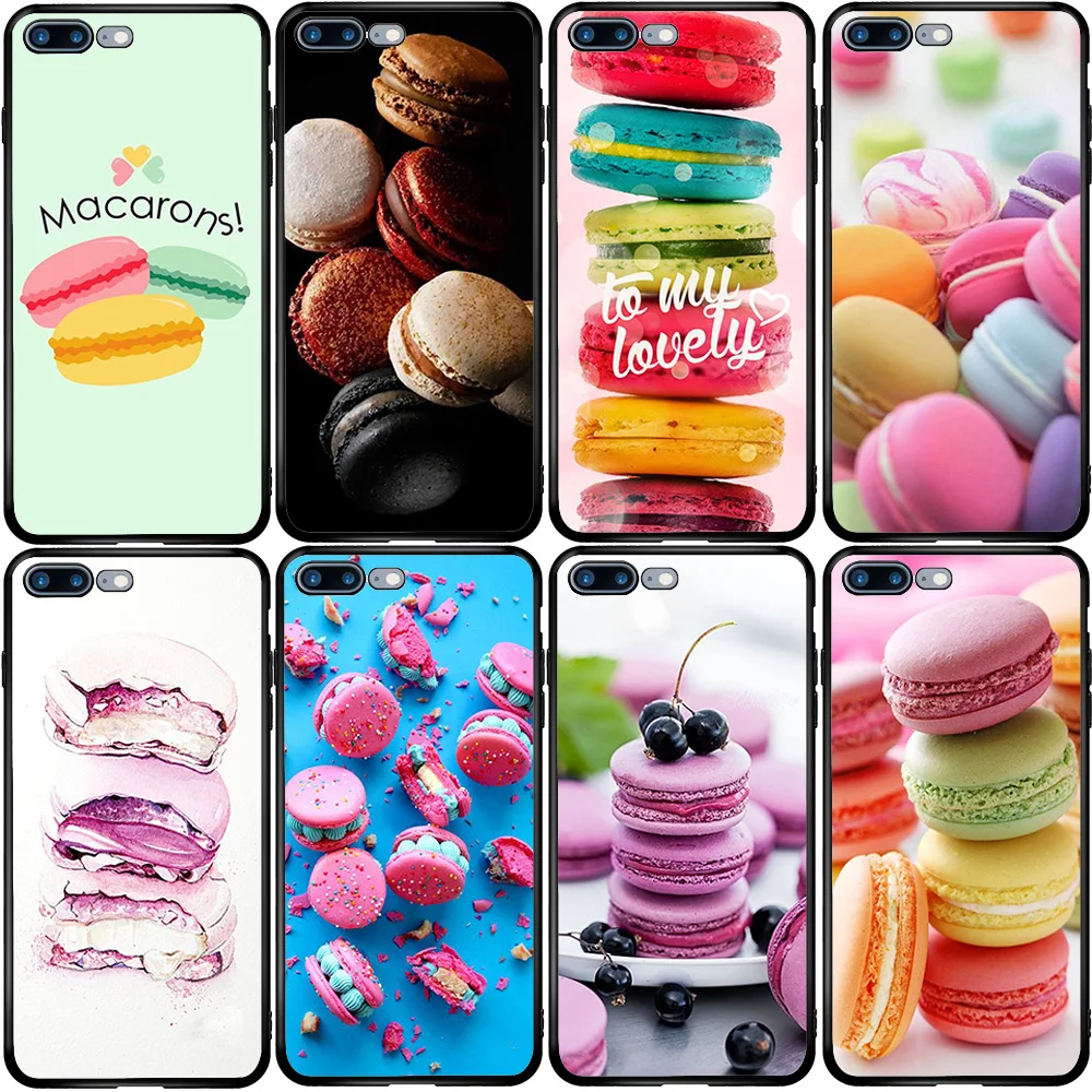 Cover Case for iPhone Oneplus 5S SE 2020 6S 7 8 6T 8T Plus XS XR 11 12 Pro Mini Max Dessert Ice Cream Macarons | Мобильные телефоны