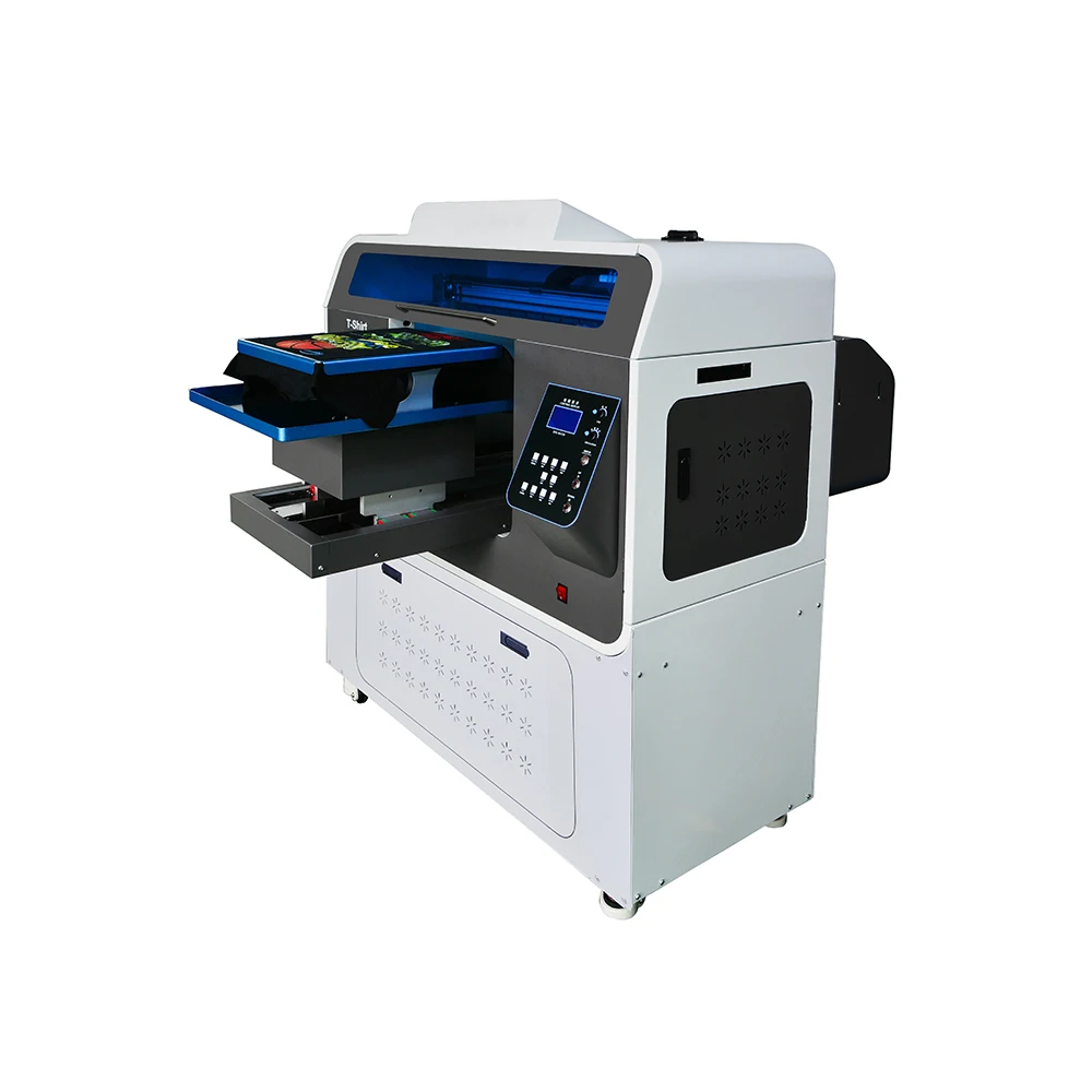 A3 DTG Printer Automatic Flatbed Printer 4720 DTG Printer Print On T-shirt Multicolor Flatbed Printer For 2pcs Epson Printhead