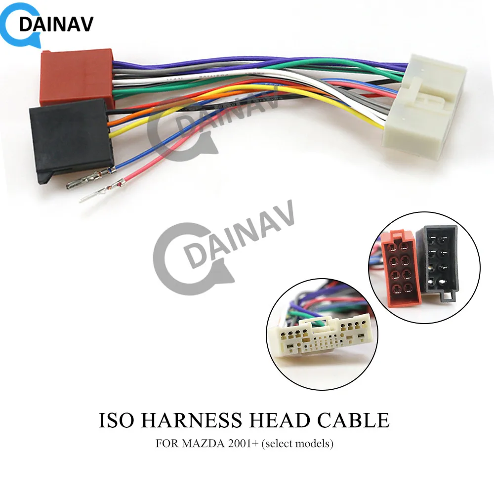 

12-115 ISO Radio Adapter for MAZDA 2001+ (select models) Wiring Harness Connector Lead Loom Cable Plug