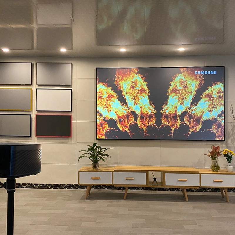 Рамка экран 4K 3D установка натяжения на большое расстояние подавление