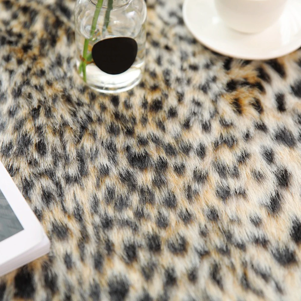 

Simulation Fashion Leopard Soft Carpet Artificial Fur Kitchen Mat Rugs Home Living Room Large Non-Slip Animal Print