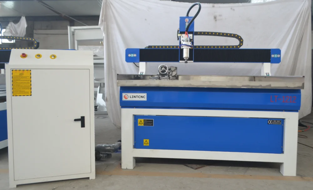 4 оси древесины cnc маршрутизатор 1212 3 кВт Водяное охлаждение шпинделя