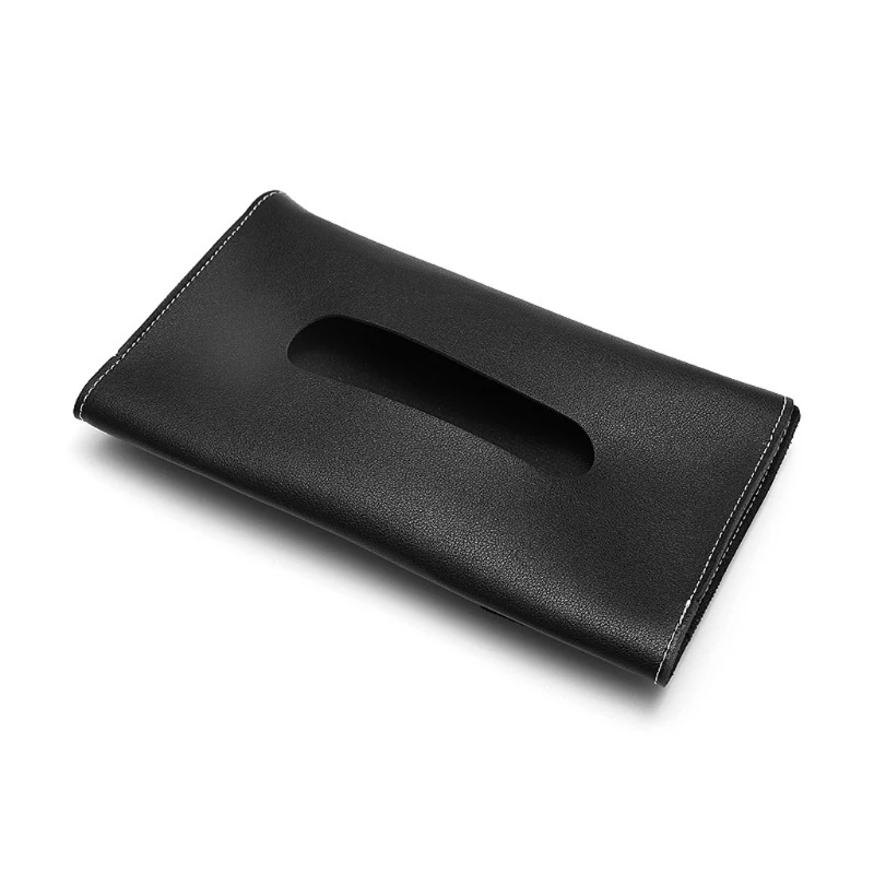 

1 Pcs Car Tissue Box Towel Sets Car Sun Visor PU Leather Tissue Box Holder