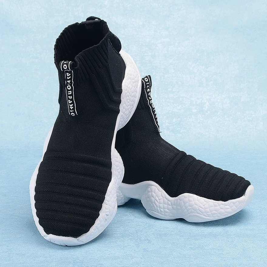 Высокие кроссовки Женские слипоны Дышащие Трикотажные Женская летняя