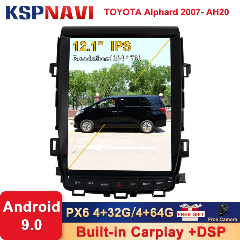 

12.1 ''Android 9.0 Vertical Screen System 2+32G Car Radio GPS Multimedia Stereo for TOYOTA Prado 2010 2011 2012 2013 DSP WIFI