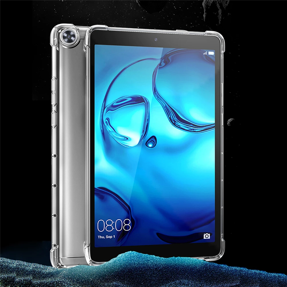 

Shockproof silicone case for Huawei MediaPad M3 M5 M6 Lite 8.0 8.4 10.1 10.8 transparent rubber back cover flexible bumper coque
