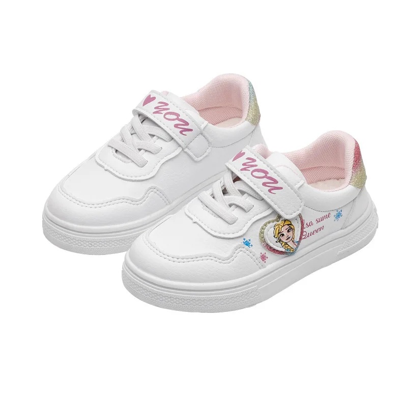 

2021 Spring Kids Boy Girl Shoes Casuals Hook&Loop Solid Shallow Round Toe Fashion Sweet Concise Flats