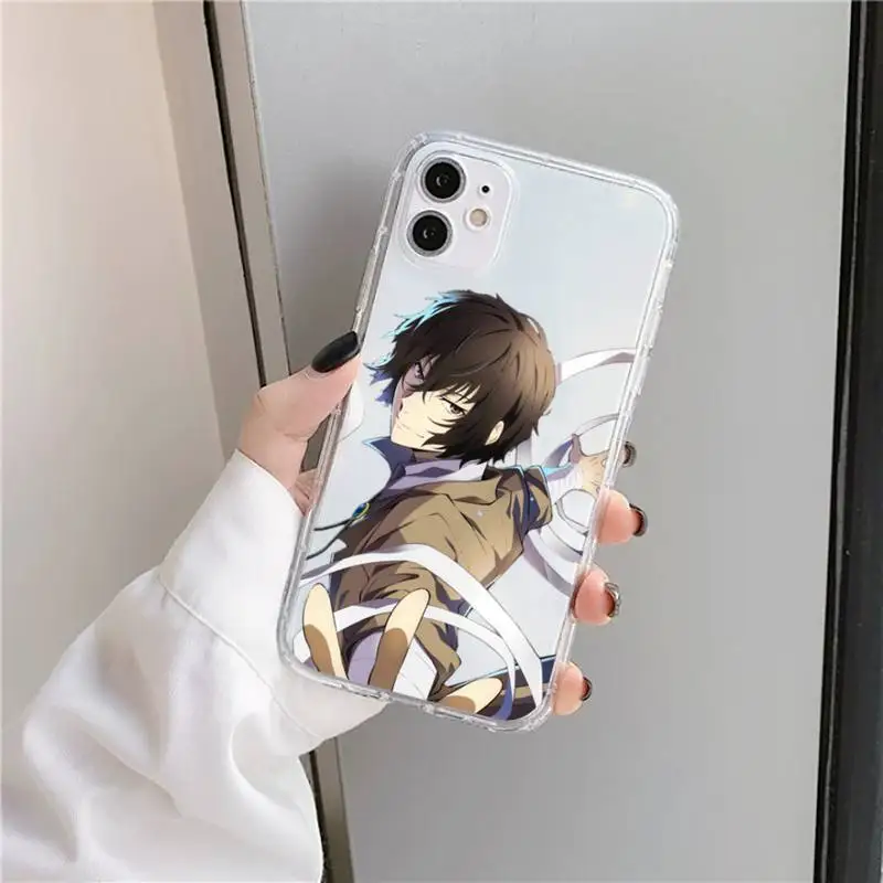 

Bungo Stray Dogs Phone Case Transparent soft For iphone 5 5s 5c se 6 6s 7 8 11 12 plus mini x xs xr pro max