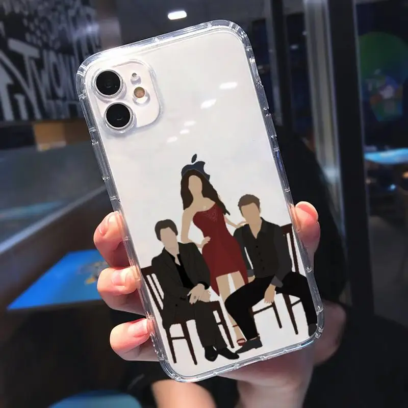 

The Vampire Diaries Stefan Damon Salvatore Phone Case Transparent soft For iphone 5 se 6 6s 7 8 11 12 plus mini x xs xr pro max