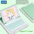 Магнитная Bluetooth-клавиатура ASH для Samsung Galaxy Tab S7 FE S7 Plus S6 Lite A7 10,4, чехол из искусственной кожи со слотом для карандашей