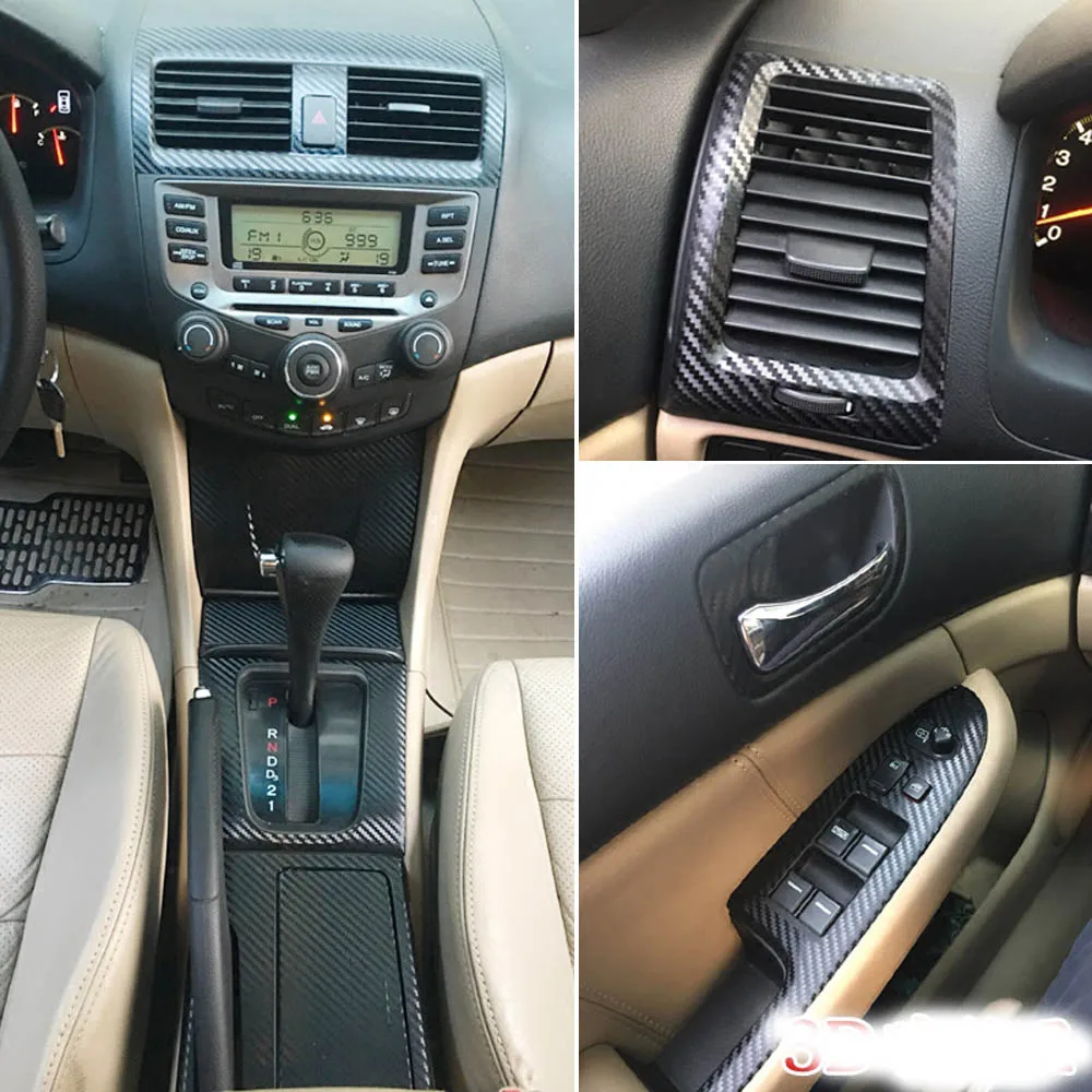Для HONDA Accord 2002 2007 интерьерная Центральная панель управления дверная ручка 3D/5D