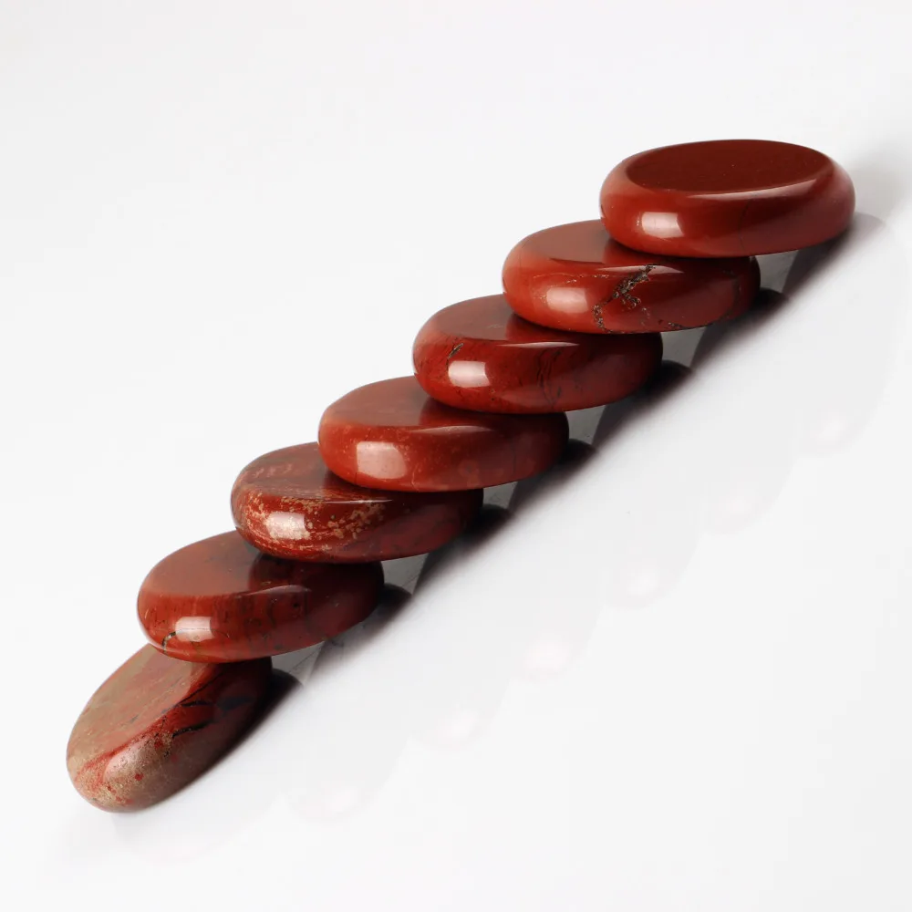 7 шт./лот пальмовый камень красная яшма натуральный лечебный Wicca Кристалл
