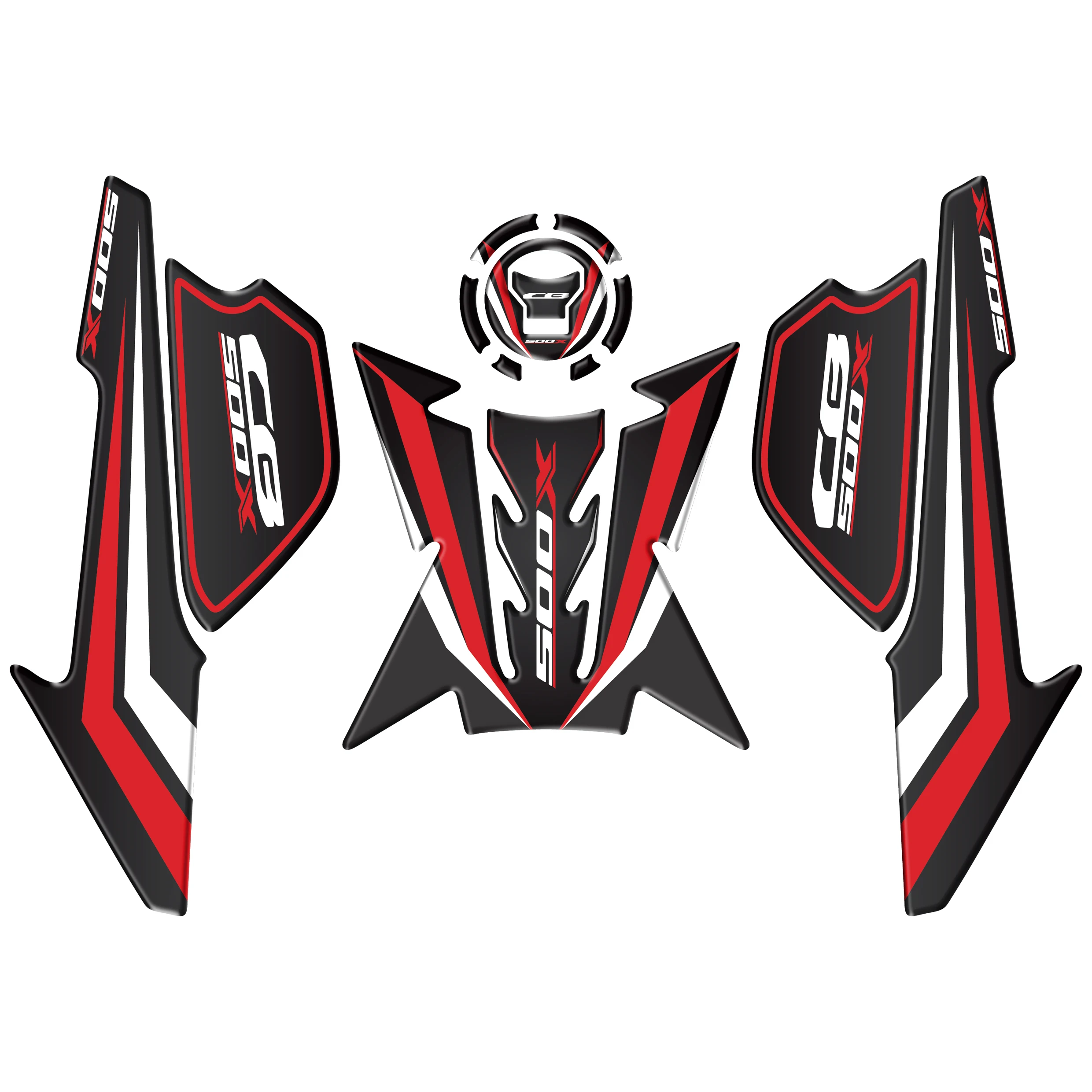 Мотоциклетная 3D наклейка из углеродного волокна с эмблемой защитная накладка на