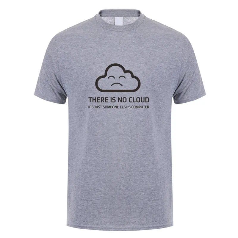 Новая модная футболка с надписью «There is No Cloud It is just Human's Computer» хлопковая футболка с короткими рукавами футболки для мальчиков OT-848