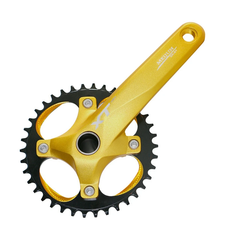 

MEIJUN 170 MTB Mountain Bike Bicycle Hollow Integrated Crank XF Modified Single Disc 104BCD 38T Crankset Bottom Bracket
