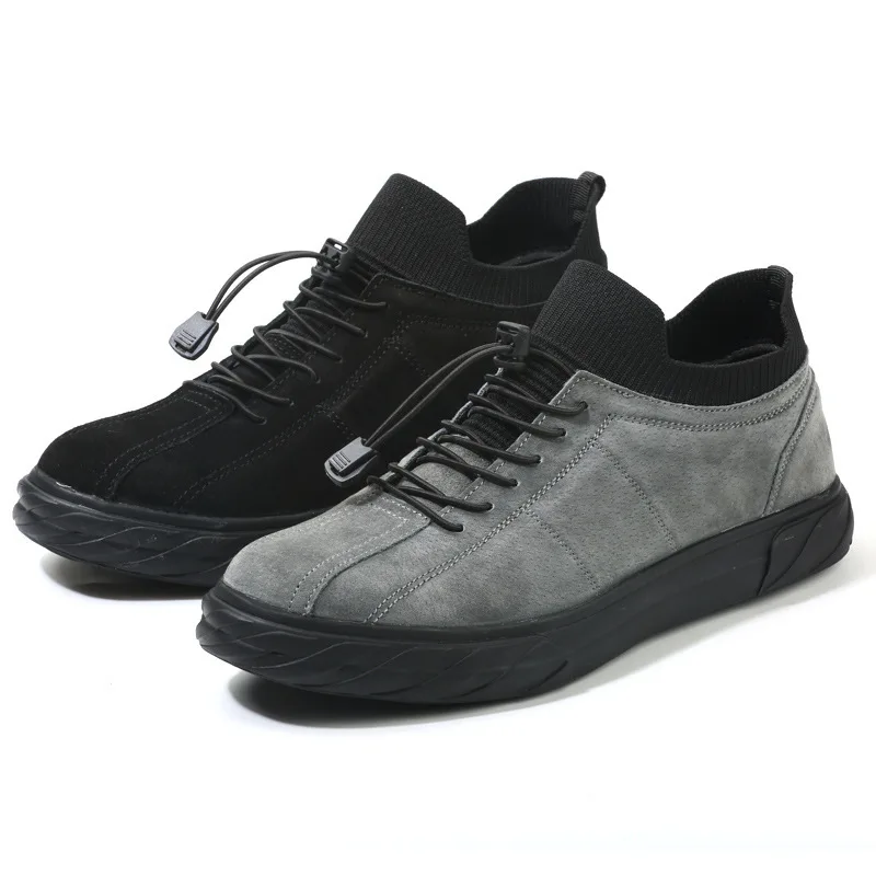 

Ботинки из натуральной кожи, со стальным носком, на средней подошве