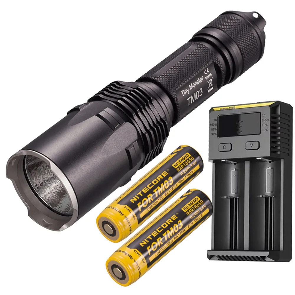 Уличный тактический фонарик NITECORE TM03 CREE XHP70 светодиодный фонарь с дальностью луча