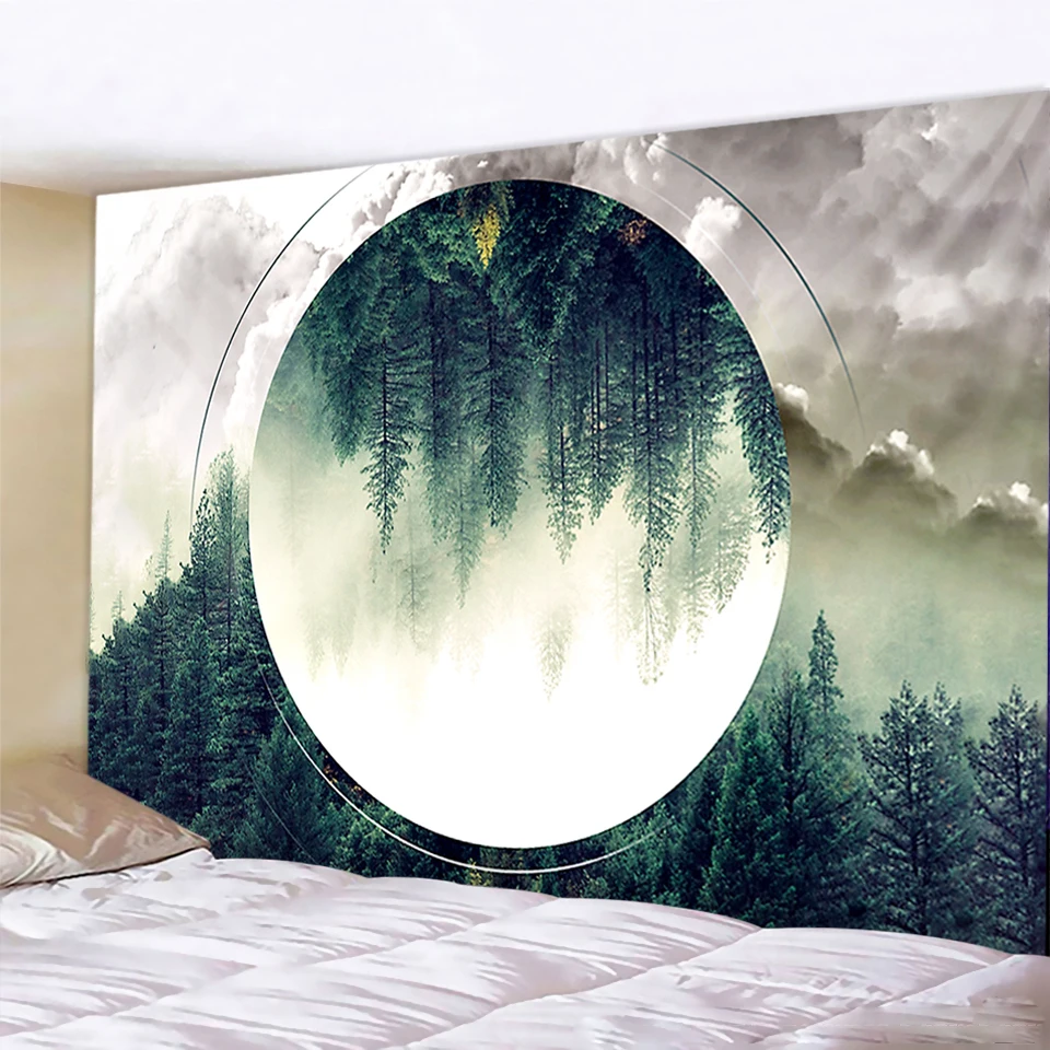 Лидер продаж гобелен с изображением леса мечты мандалой дешево бесплатная