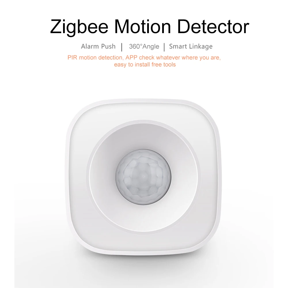 360 Угол обнаружения Tuya ZigBee PIR датчик движения беспроводной пассивный