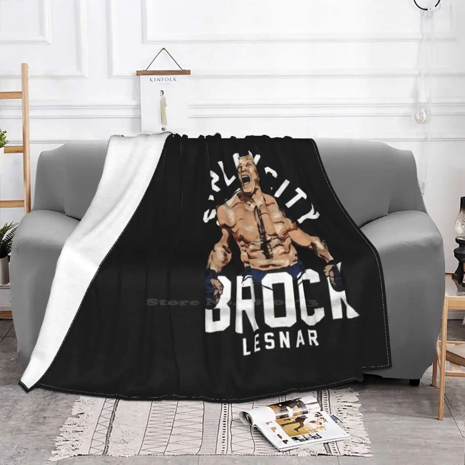 Фланелевое одеяло Super City Brock с вырезами яркое теплое фланелевое рельефным