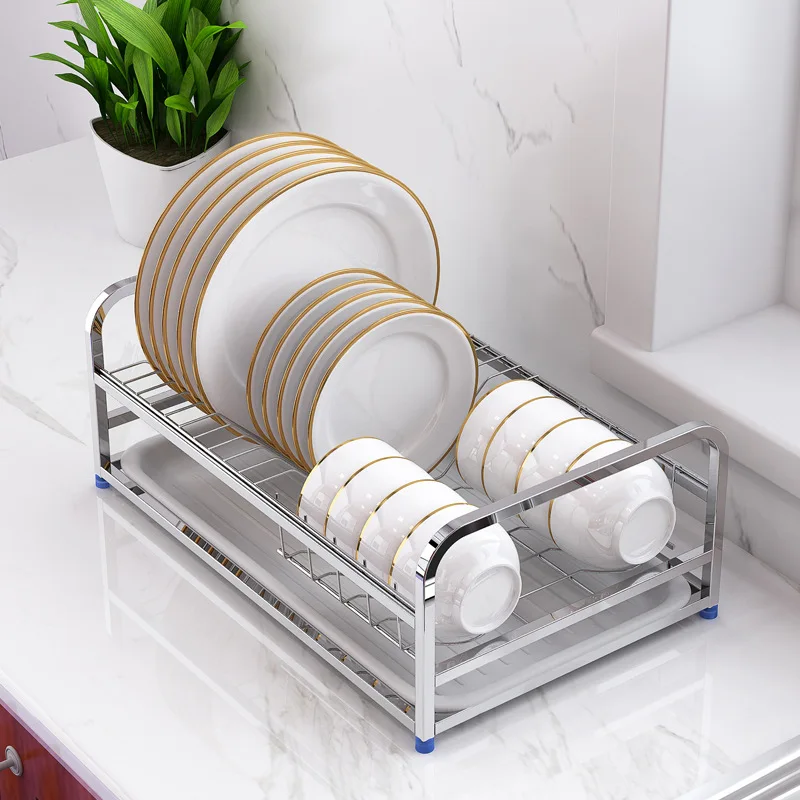 Стойка для посуды из нержавеющей стали напольные кухонные принадлежности