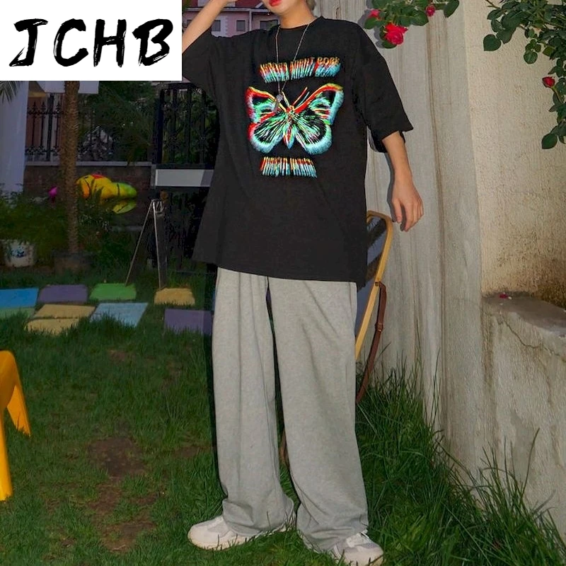 

2021 Punk Printed t Shirts Short Sleeve Harajuku Tshirt Oversized t Shirt Men Clothing T-shirts Korean Couple Clothes Summer Tee