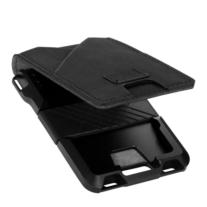 BISI GORO мужской и женский RFID кошелек ID Смарт-держатель для карт высокое качество чехол для визиток модный Алюминиевый футляр металлический чехол