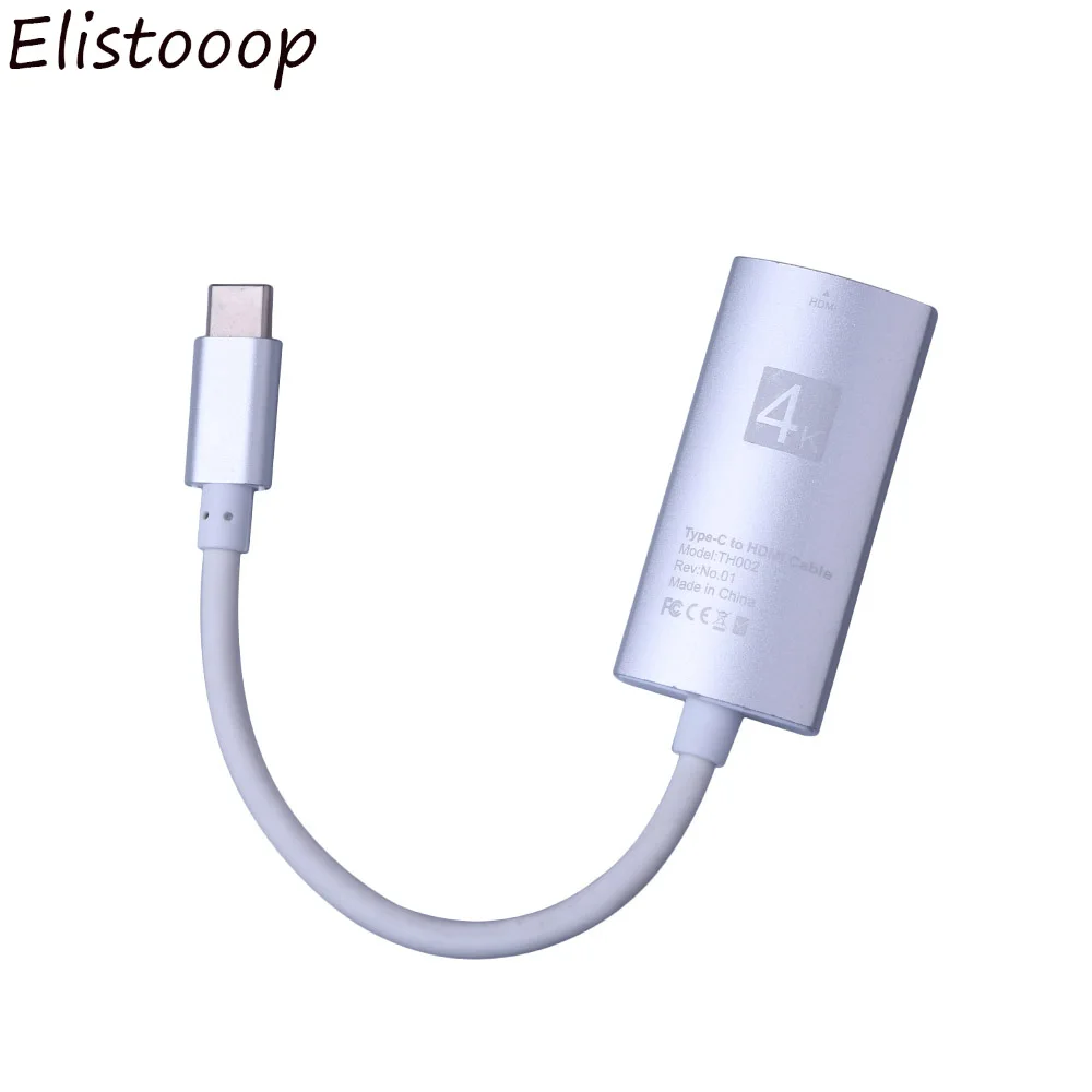 Elitooop USB 3 1 Type c к HDMI кабель Поддержка 4k 1080p адаптер для Macbook pro 2017 Samsung Galaxy Huawei Matebook| |