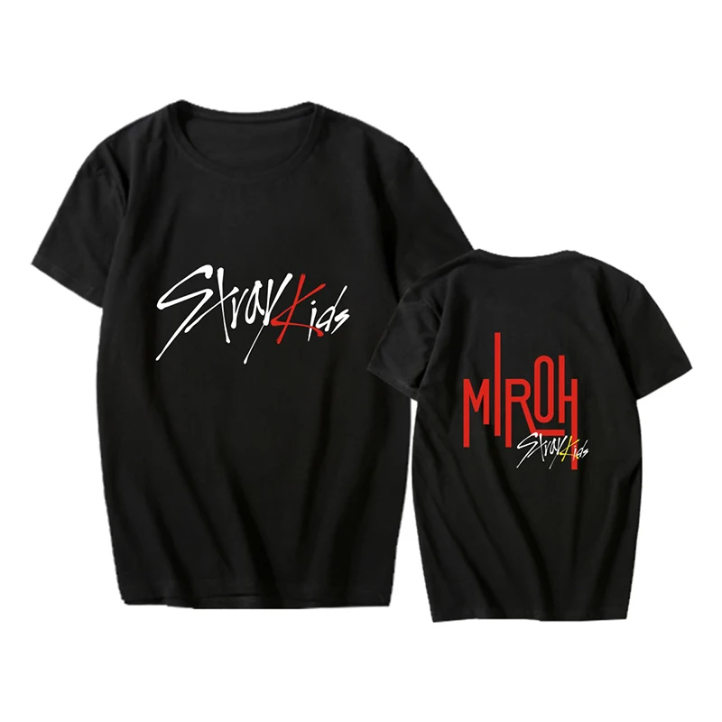K pop Stray Kids альбом <miseng> поддерживающая Футболка модная Kpop бродящая Детская
