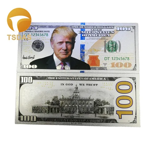 10 шт./лот Америка банкноты доллар серебро позолоченная банкнота 100 USD для коллекции - Цвет: 4