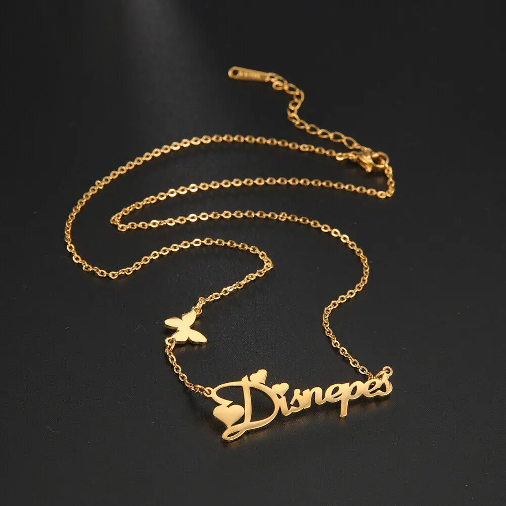 

Sherman Personalized Butterfly Customized Name Necklace Women's Stainless Steel Exquisite Gift Jewelry Couple Jewelry