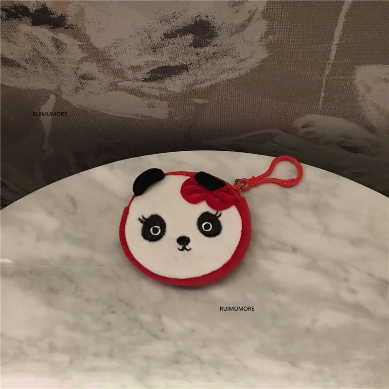 Цвета. Прибл. 7 5 см Плюшевая сумочка панда миниатюрная плюшевая сумка кошелек