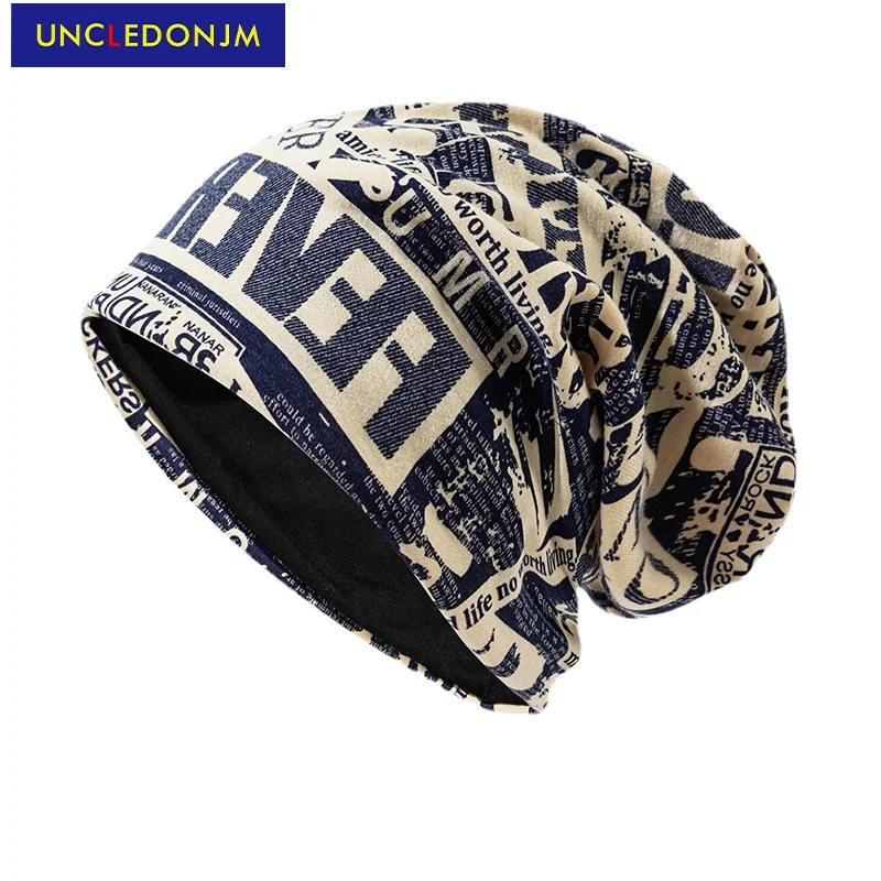 

UNCLEDONJM fall/winter pictorial retro fashion Knitted Beanie Winter Warm Hats For Women Men hip hop designer bonnets