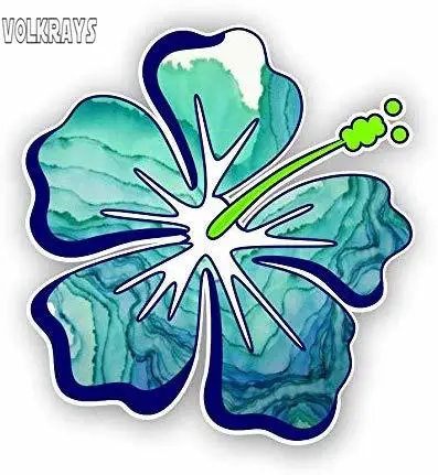 Volkrays индивидуальная Автомобильная наклейка цветок гибискуса аксессуары