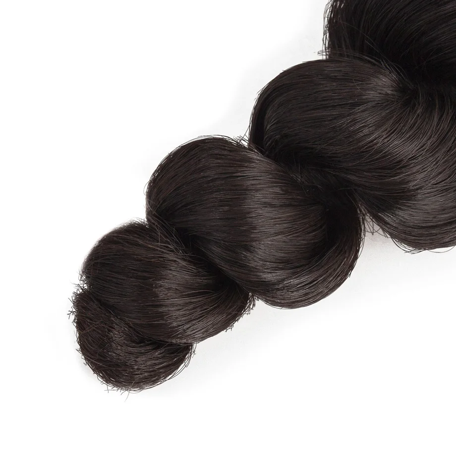 Накладные волосы Maxglam перуанские натуральные кудрявые пучки волос свободная