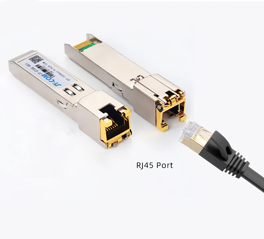 Гигабитный SFP-модуль RJ45 Разъем 1000 Мбит / с SFP mini-gbic Медный RJ45 SFP-модуль Оптоволоконный приемопередатчик RJ45-порт Совместим с оптоволоконным коммутатором Cisco / Mikrotik / TP-Link Gig