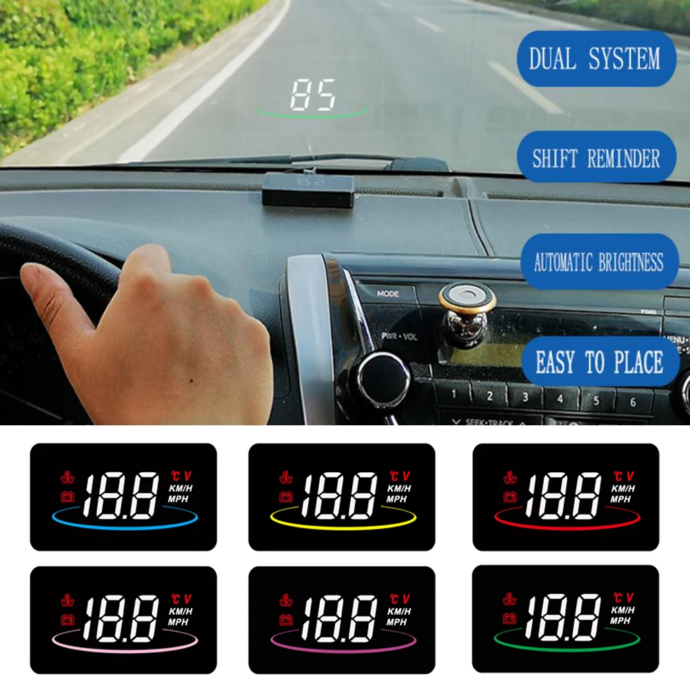 HUD OBD2 автомобильный коллиматорный Дисплей лобовое стекло проектор