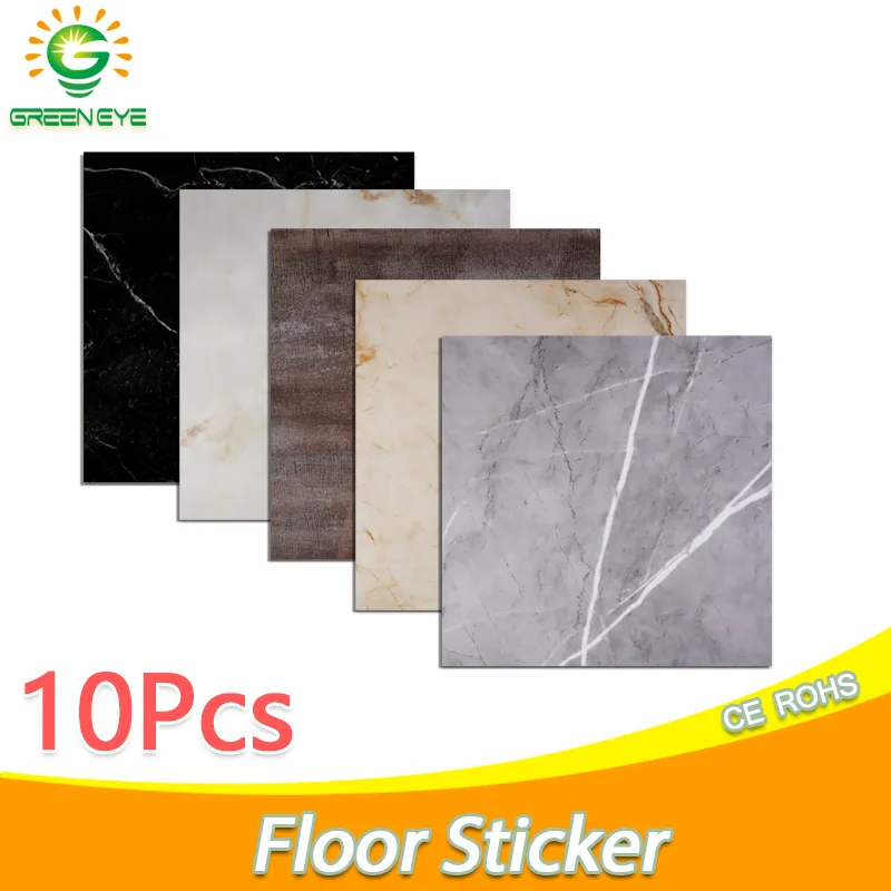 10 шт. самоклеящиеся водонепроницаемые мраморные наклейки на пол | Дом и сад