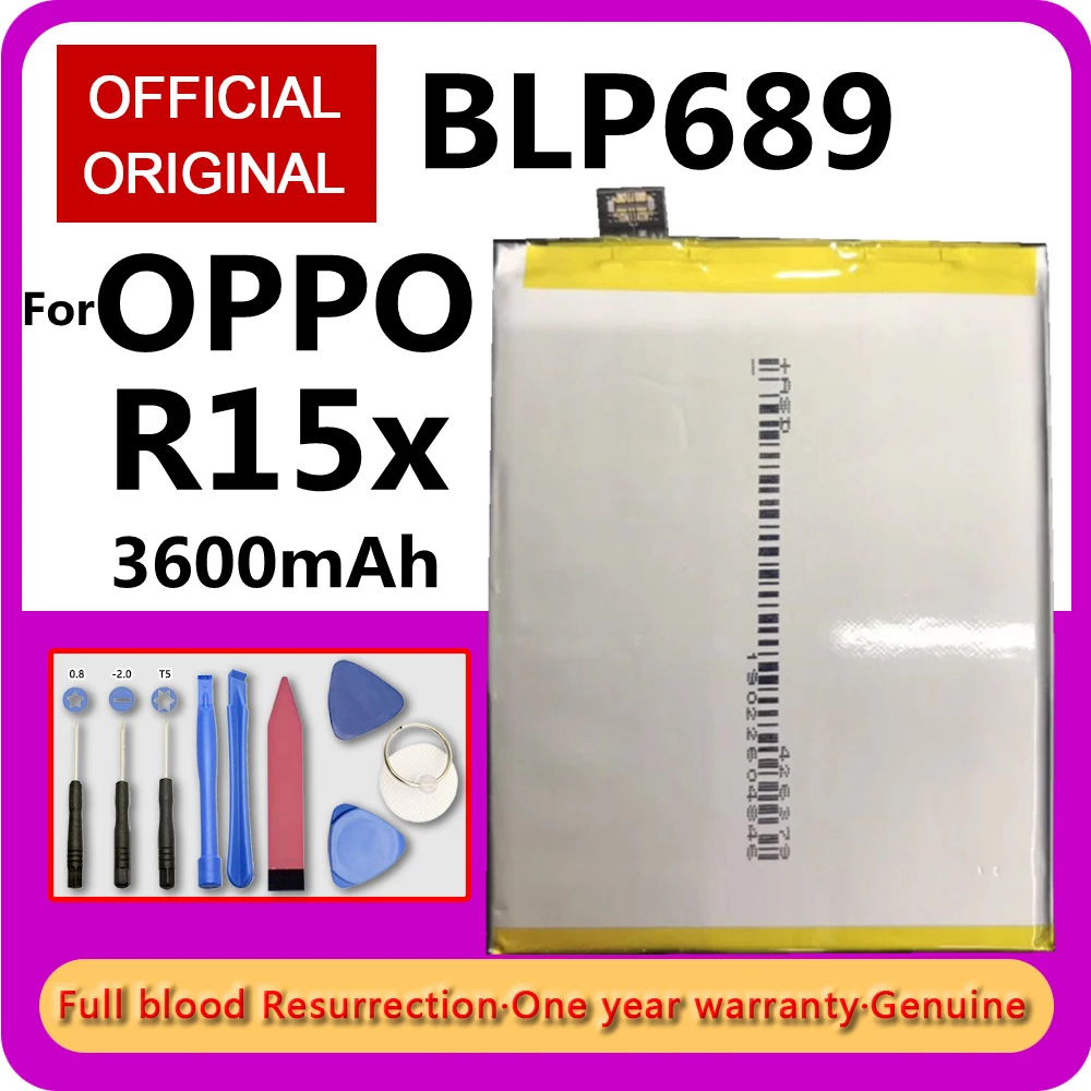 Bater&iacute;a de repuesto BLP689 para tel&eacute;fono m&oacute;vil OPPO, R15x, BLP 689, 3,85 V, 3600mAh, recargable, herramientas gratis-4