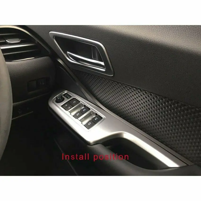 

Shinny Door Window Console Switch Plate Trims Fit Toyota CHR C-HR 2016-2020