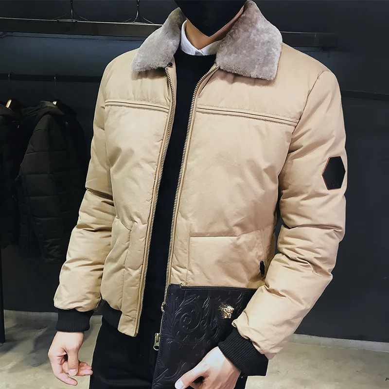 Likrtkit мужские зимние парки 2019 умные повседневные одноцветные толстые куртки