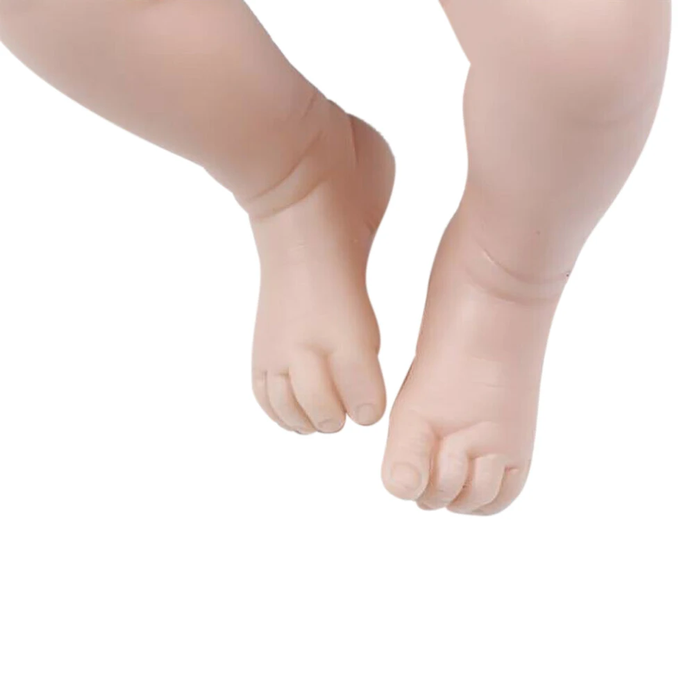 

19inch Toys Lifelike Reborn Baby Doll Kit Newborn DIY Mold Head Non Toxic Realistic Unpainted 3/4 Limbs Soft Vinyl Unfinished