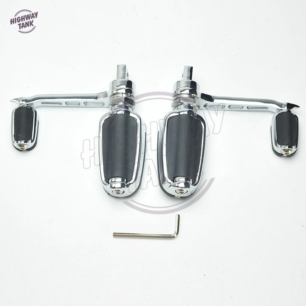 Хромированный чехол для мотоцикла Slipstream ног на каблуке Harley Sportster модель FXWG FXST FXLG