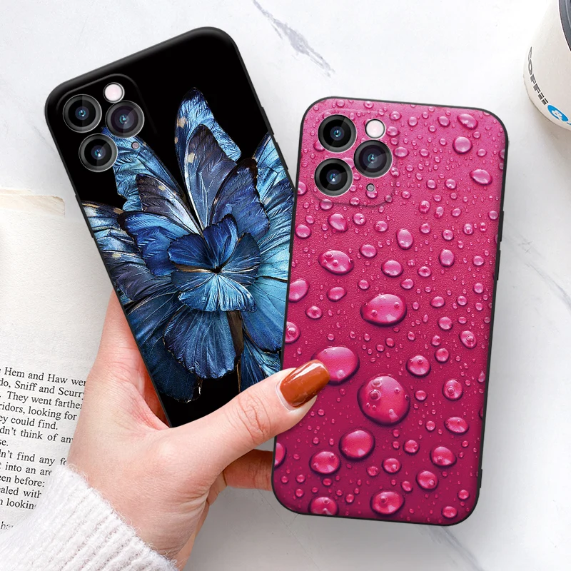 

Original Liquid Silicone Luxury Case For Apple iPhone 11 12 Pro Max mini Fashion printed Shockproof Case Cover