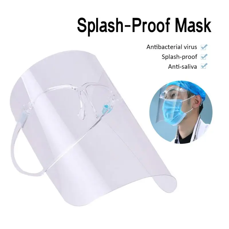 Защитная маска против брызг Пылезащитная прозрачная на все лицо защитные очки